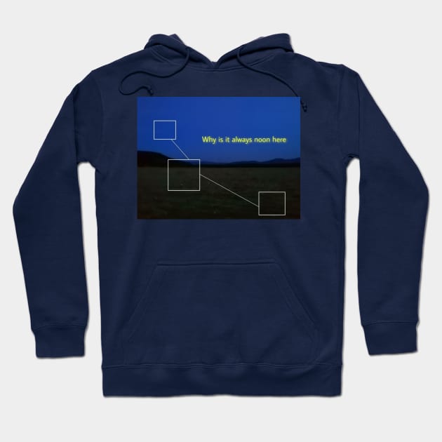 Night sky nostalgic quote Hoodie by Cyber Cyanide